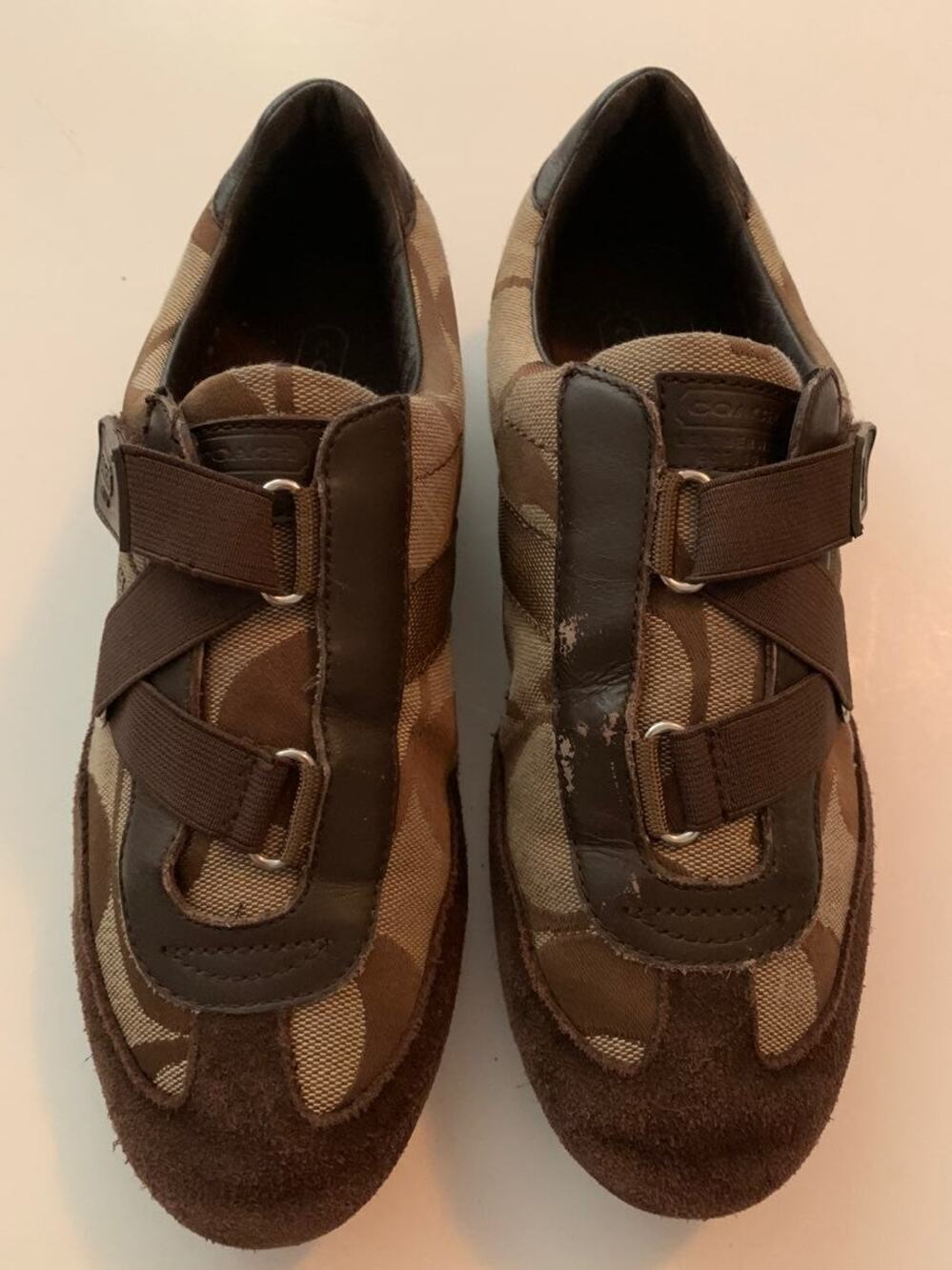 Women's Coach Sneakers Kyra Brown Size 8M